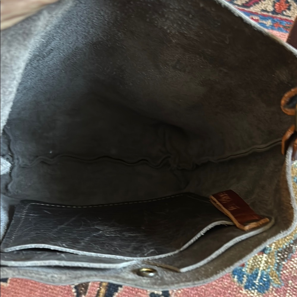 New Handmade Brownish Gray Leather Crossbody from Etsy Small Business - Picture 4 of 8